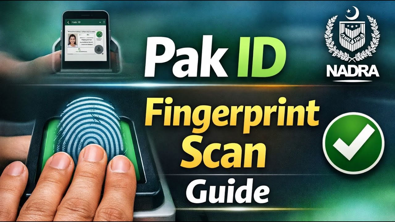 NADRA Pak ID App Tutorial | Correct Fingerprint Scanning Method (Official)