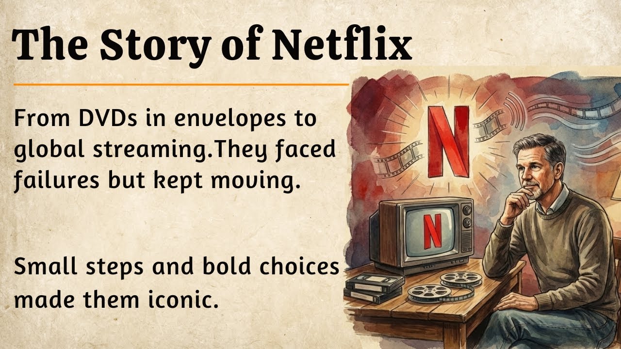 The Story of Netflix’s Growth || Learn English Through Story || Level 2 🔥 || Improve Your English ✅