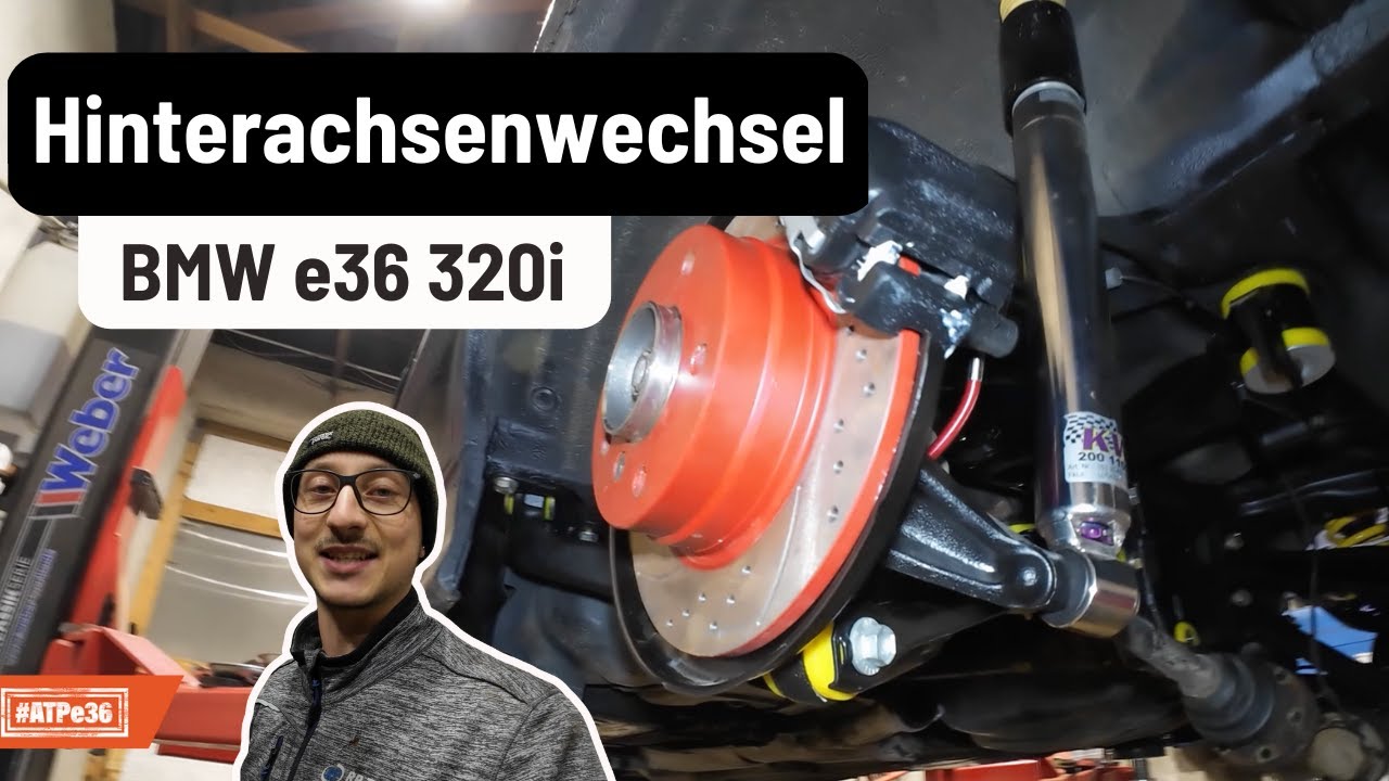 🔥 BMW E36 320i Tracktool – Hinterachse überholt & wieder eingebaut! 🔥