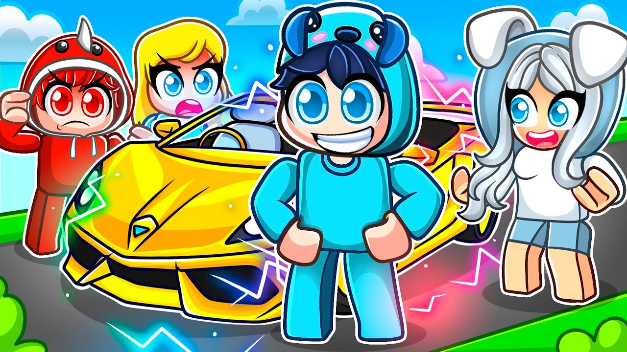 Моя сестра-близняшка встречает моих безумных фанаток в Roblox Driving Empire!