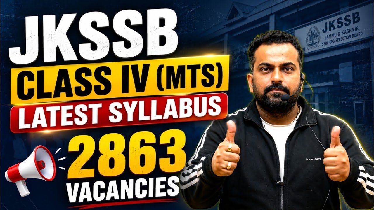 Jkssb Class Iv Syllabus 2026 | Jkssb class iv mts recruitment 2026 | 9419145317