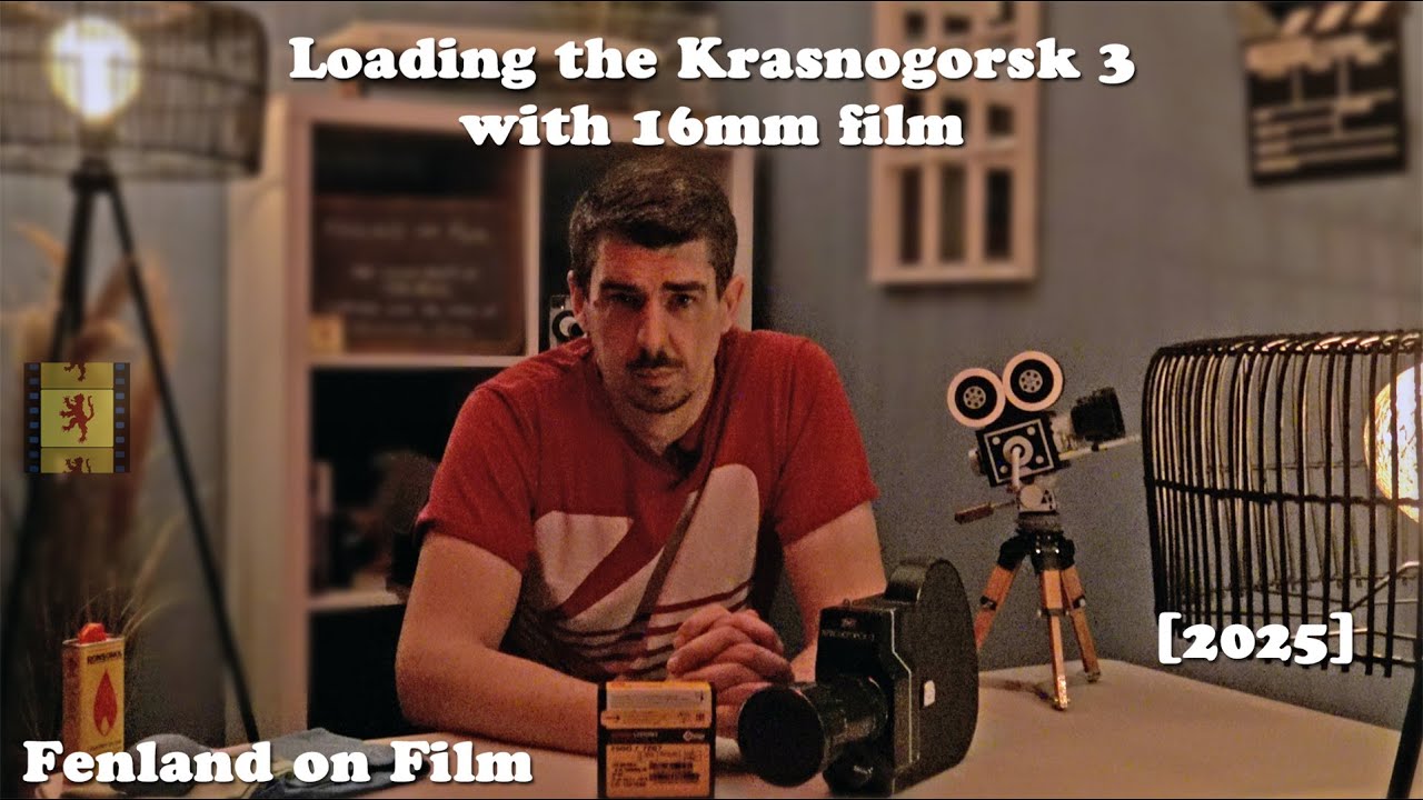 Loading the Krasnogorsk 3 with 16mm film