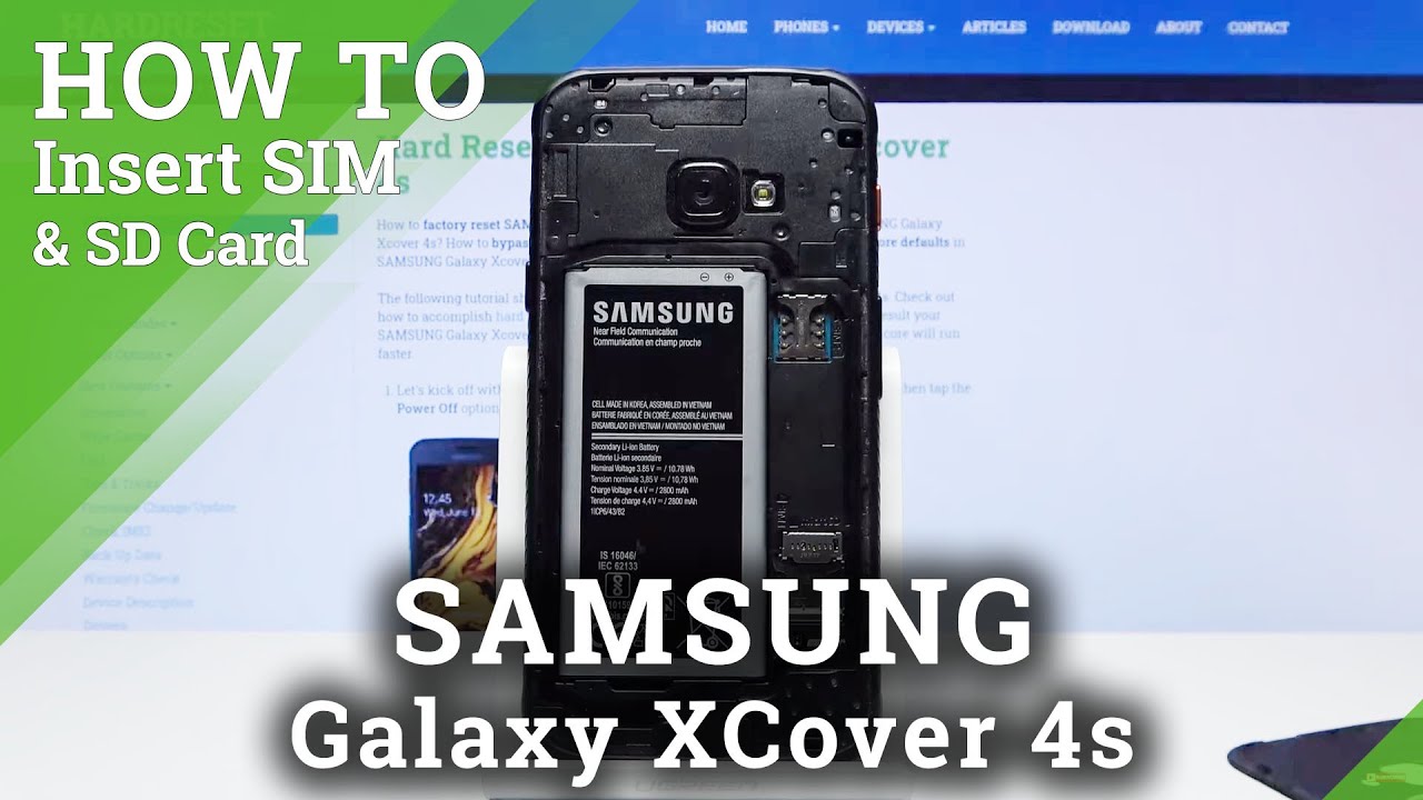 How to Insert SIM & SD Card in SAMSUNG Galaxy Xcover 4s – Find SD & SIM Slot
