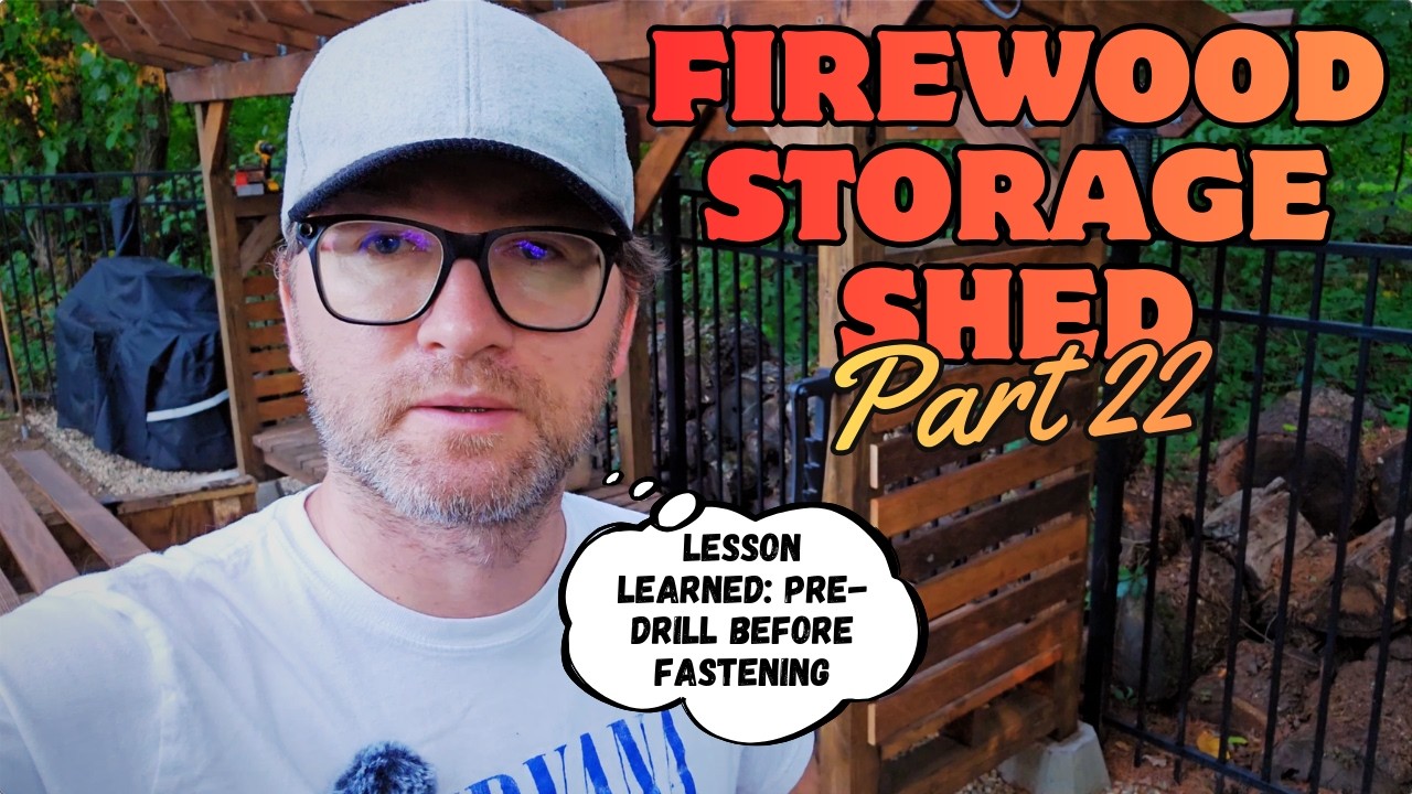 Firewood Shed Gets Sides Faster Than Expected! (Pt. 22)