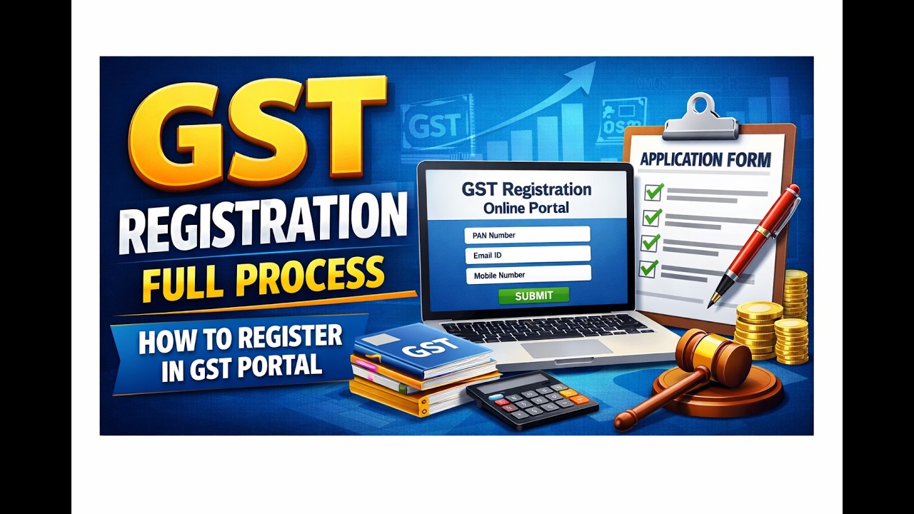 GST Registration Online | Complete Step-by-Step Guide on GST Portal | Accounting Aura |