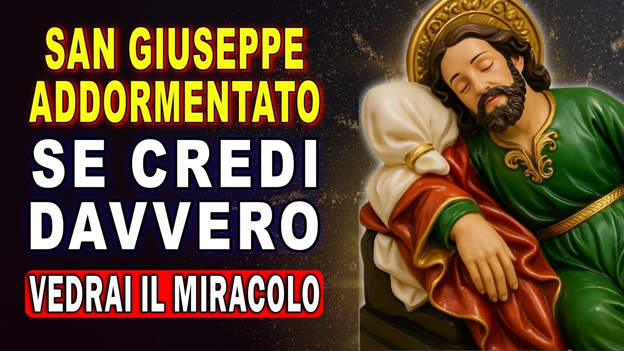 🙏 SAN GIUSEPPE 🙌 RECITA QUESTA PREGHIERA PER 3 GIORNI E RISOLVI IL TUO PROBLEMA URGENTE