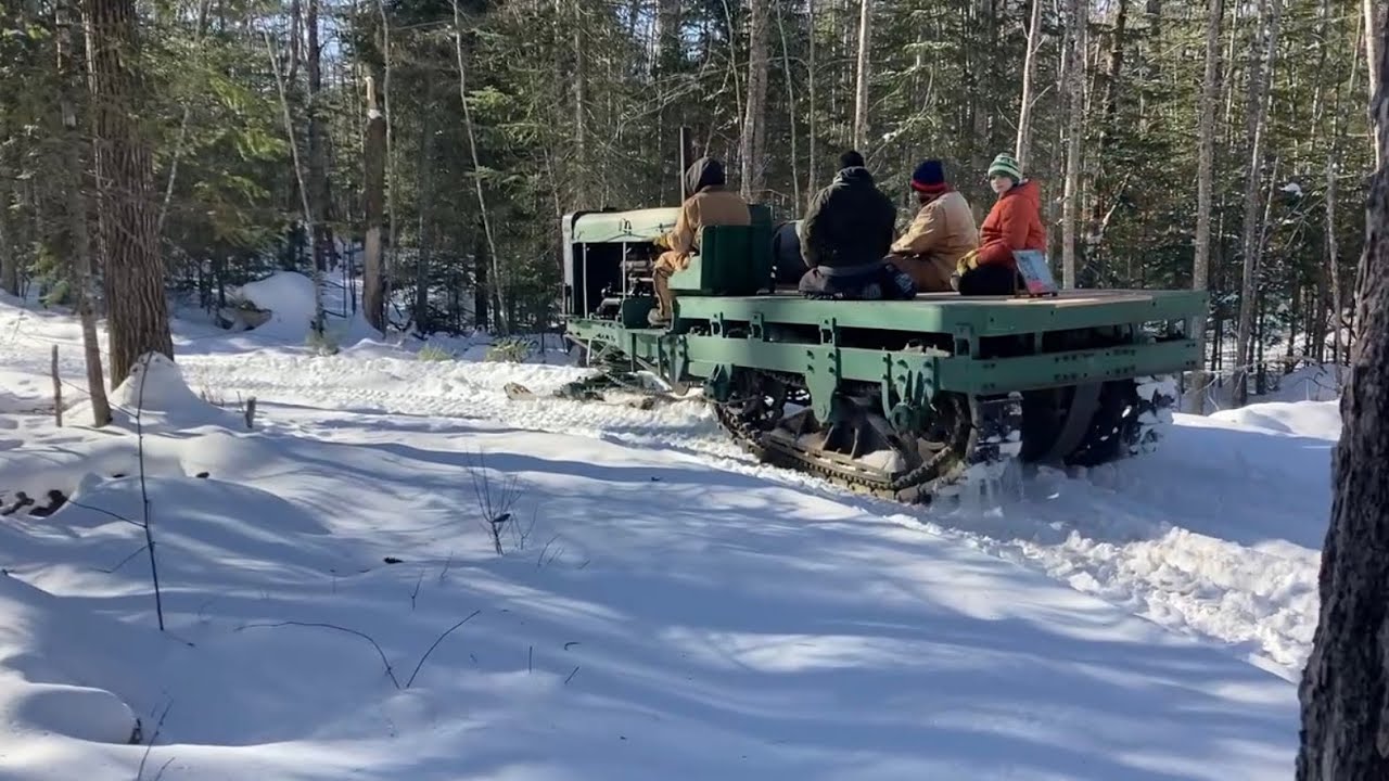 Out in the Snow With The Lombard Tractors