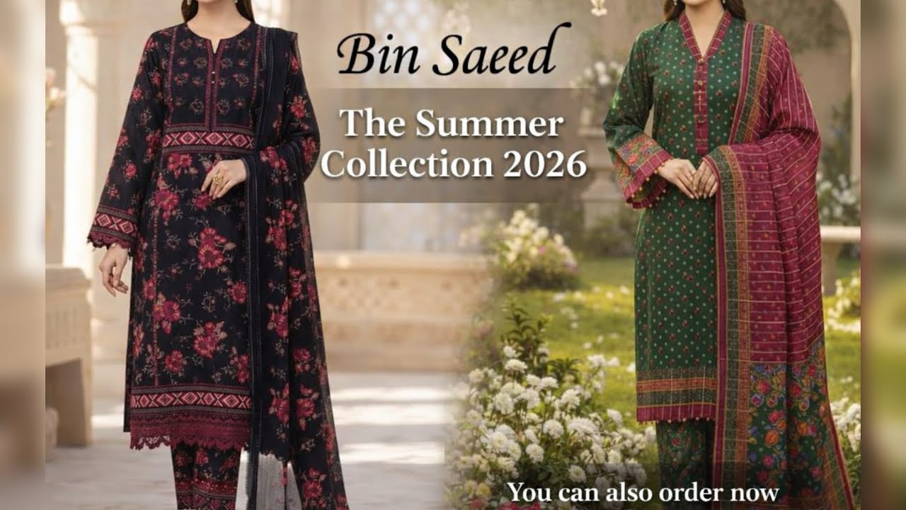 Bin Saeed Lawn Collection 2026 | Bin Saeed 💯 Original | Summer Lawn Collection