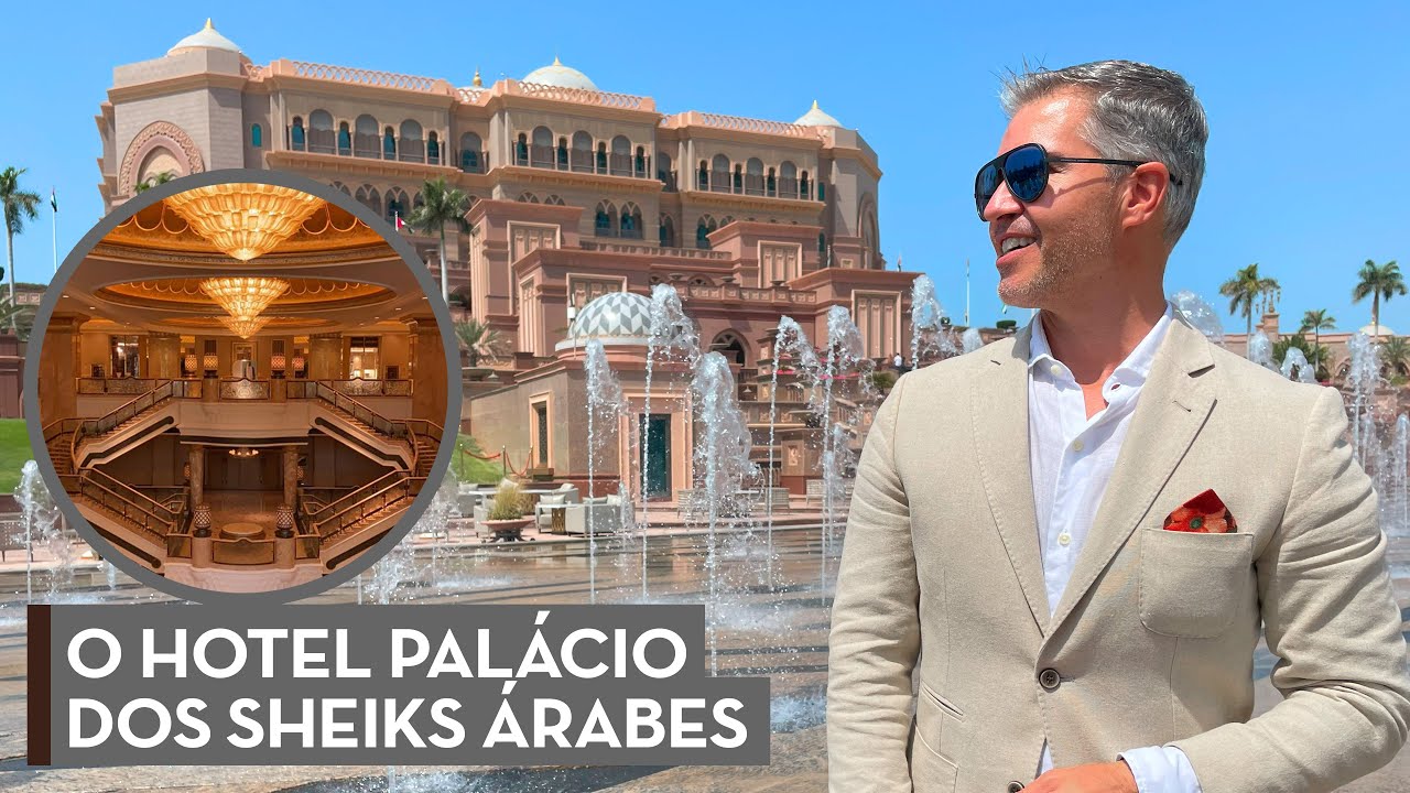 O HOTEL-PALÁCIO CHEIO DE OURO FEITO PARA OS SHEIKS ÁRABES: O EMIRATES PALACE, EM ABU DHABI (CORTE)