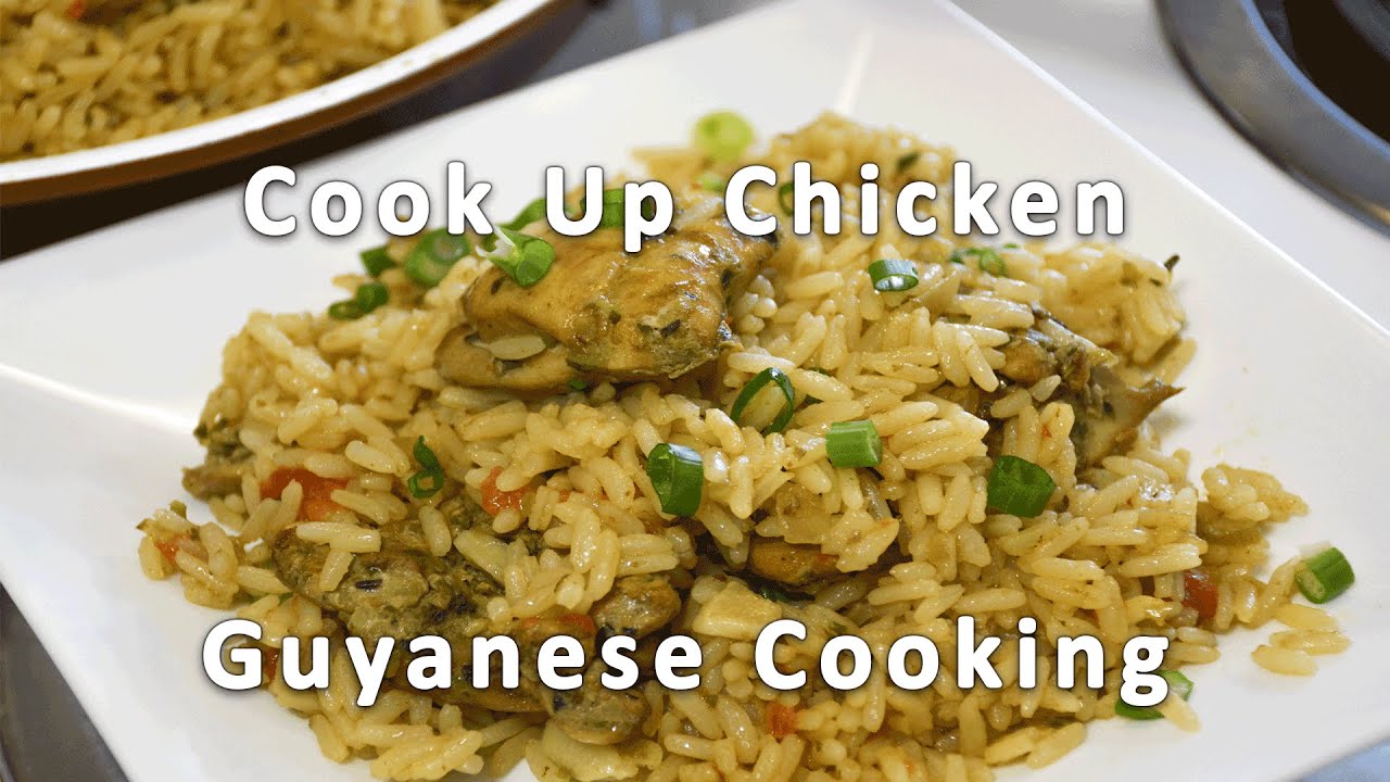 Simplified Cook Up Rice with Chicken - Guyanese Style