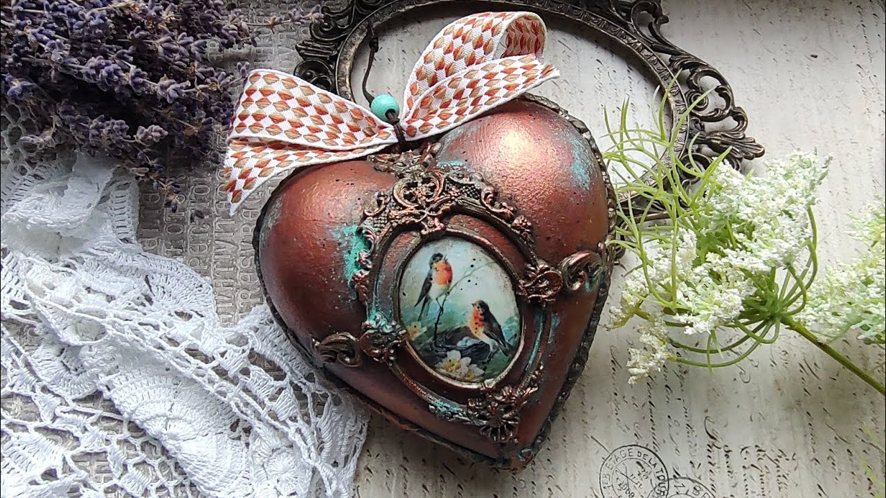 Vintage decoration ❤️ Patina on copper