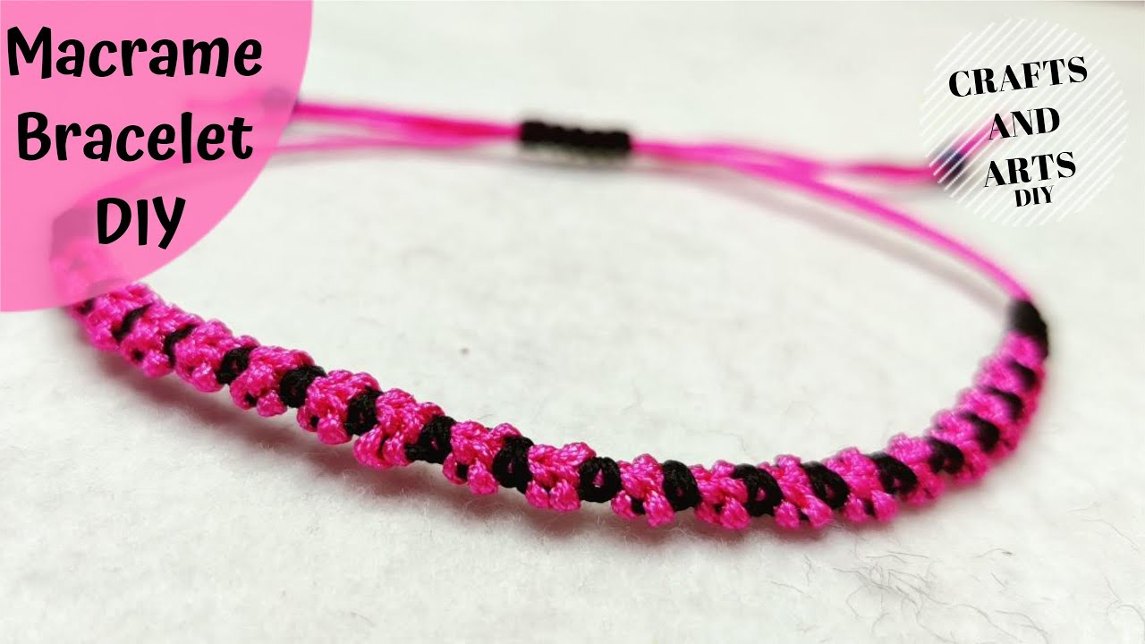 DIY macrame bracelet idea | Step by step tutorial | Σχέδιο για μακραμέ βραχιόλια | Βήμα βήμα