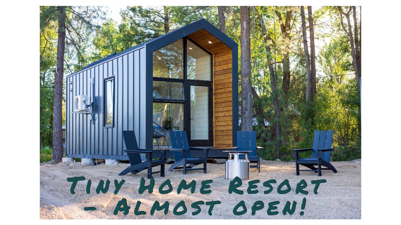 Tiny Home Resort almost open!  Can we make it?? #tinyhomes #dropstructures #smokejumper  #airbnbhost