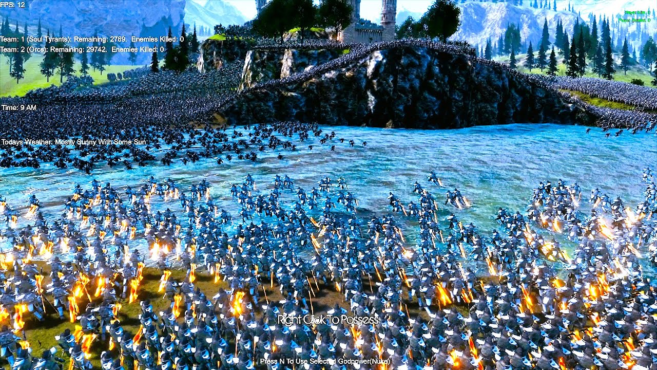 Soul Tyrants Vs Evil Fantasy Force Army Ultimate Epic Battle Simulator UEBS