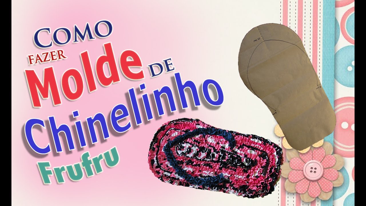 Como FAZER MOLDE DE TAPETE FRUFRU 