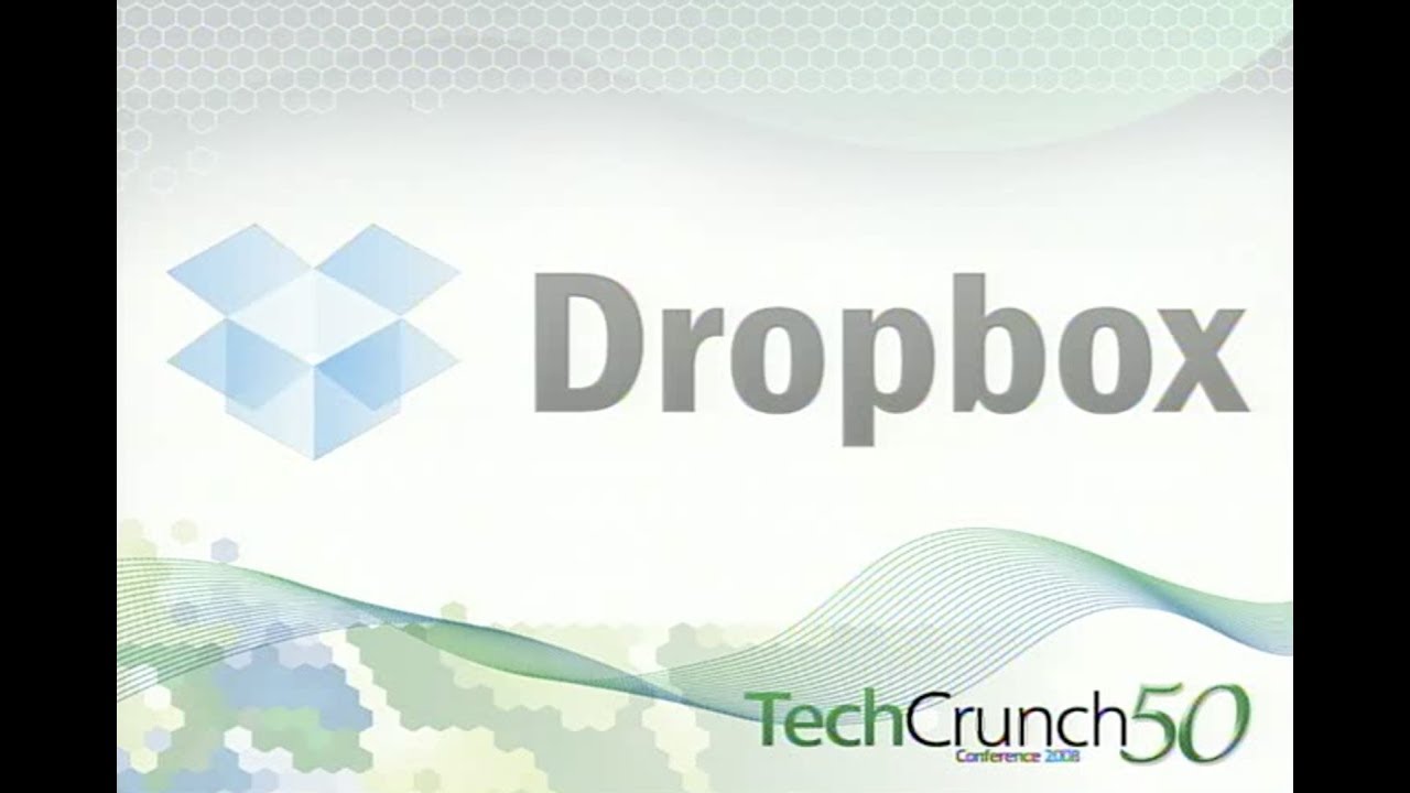 Dropbox launches on the TechCrunch stage in 2008