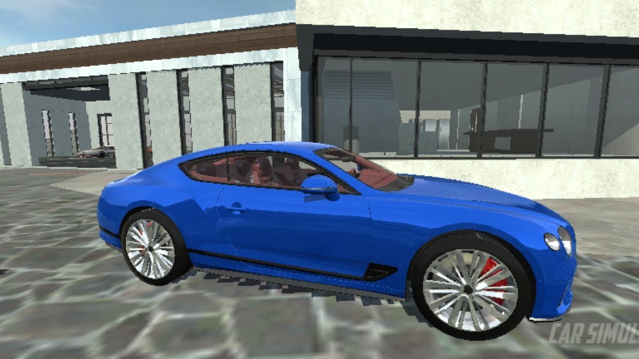 Обзор на bentley continental в игре симулятор автомобиля 2!