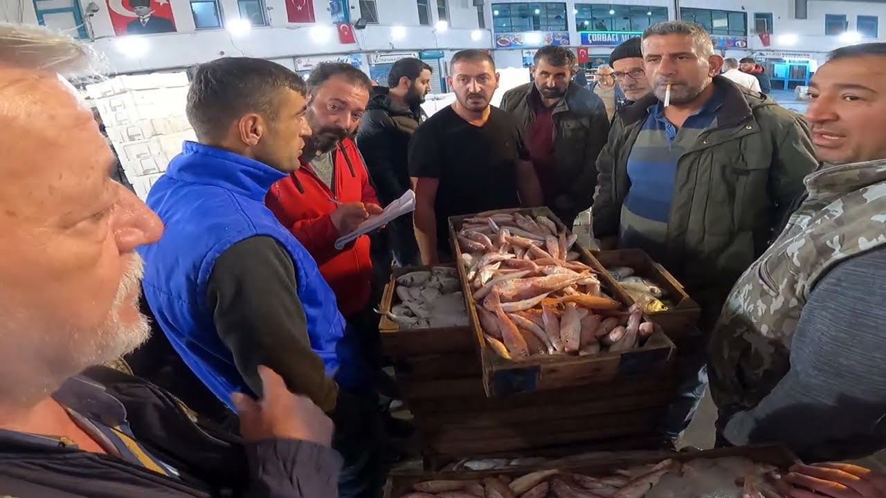 #İZMİR BUCA BALIK HALİ (Çılgın Kabzımal ÖMER) Balık Kasa Mezat