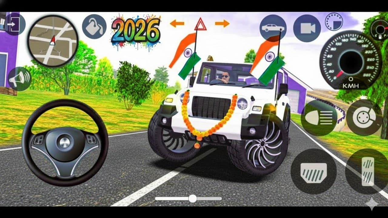 Modified Mahindra Thar😈Games:Indian White Thar (Thar Wala Games) Car Game Android Game - #2026
