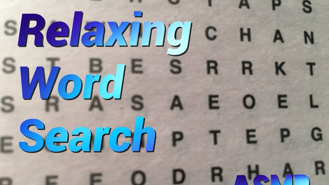 Relaxing Word Search (Serious Tingles) #3