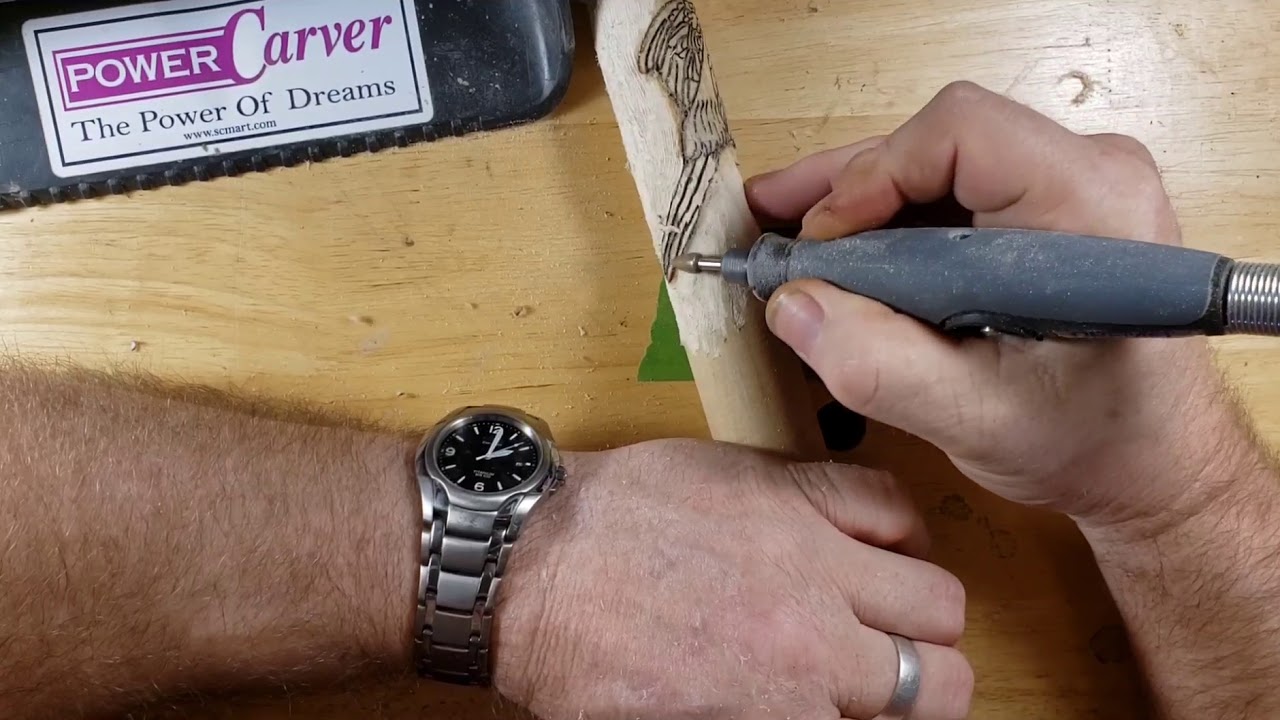 Wood carving Egale cane 4,dremel,whittling