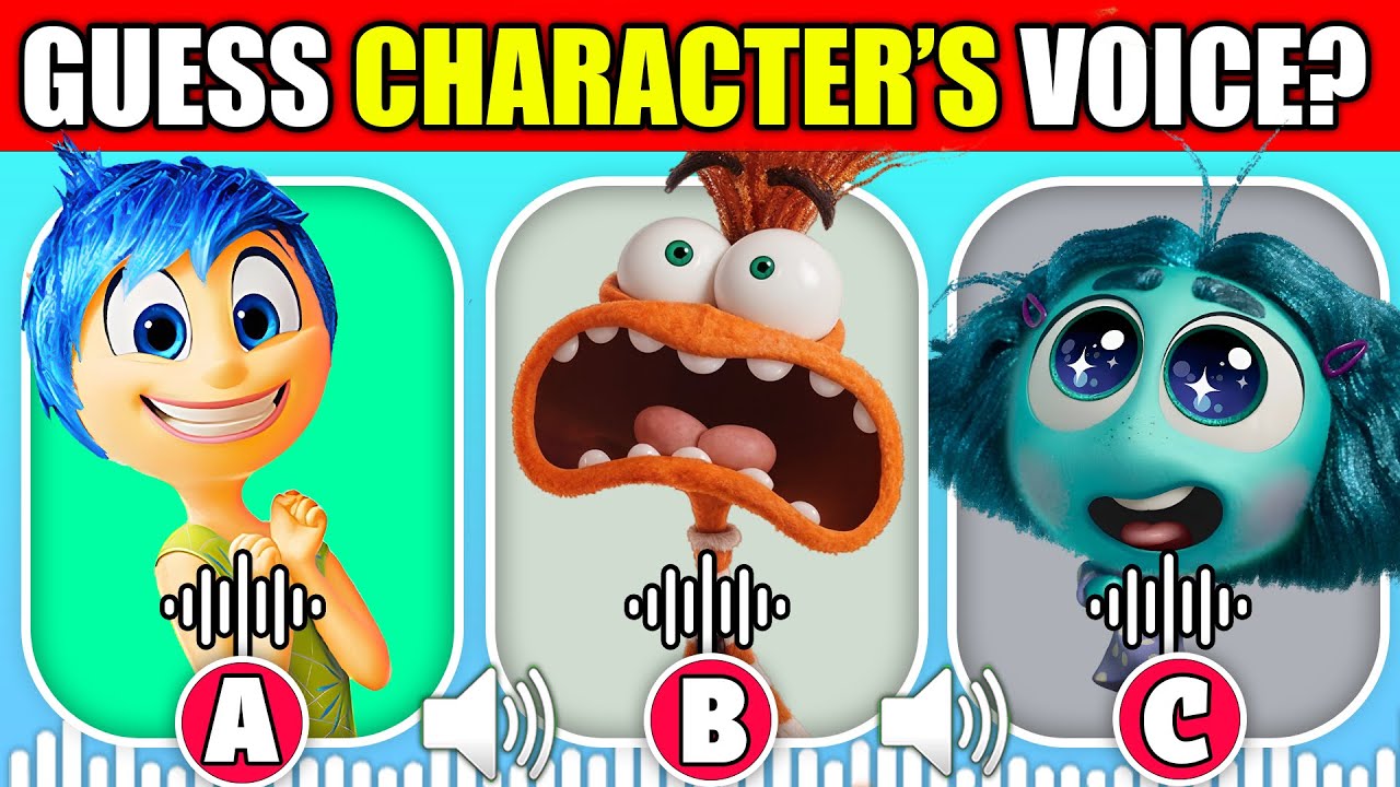 Guess The Voice! | Inside Out 2 Pixar Movie | Joy, Anxiety, Envy