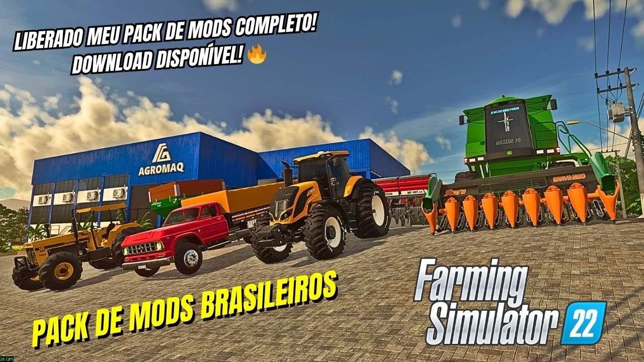 LIBEREI MEU PACK DE MODS COMPLETO! Download Disponível - Farming Simulator 22