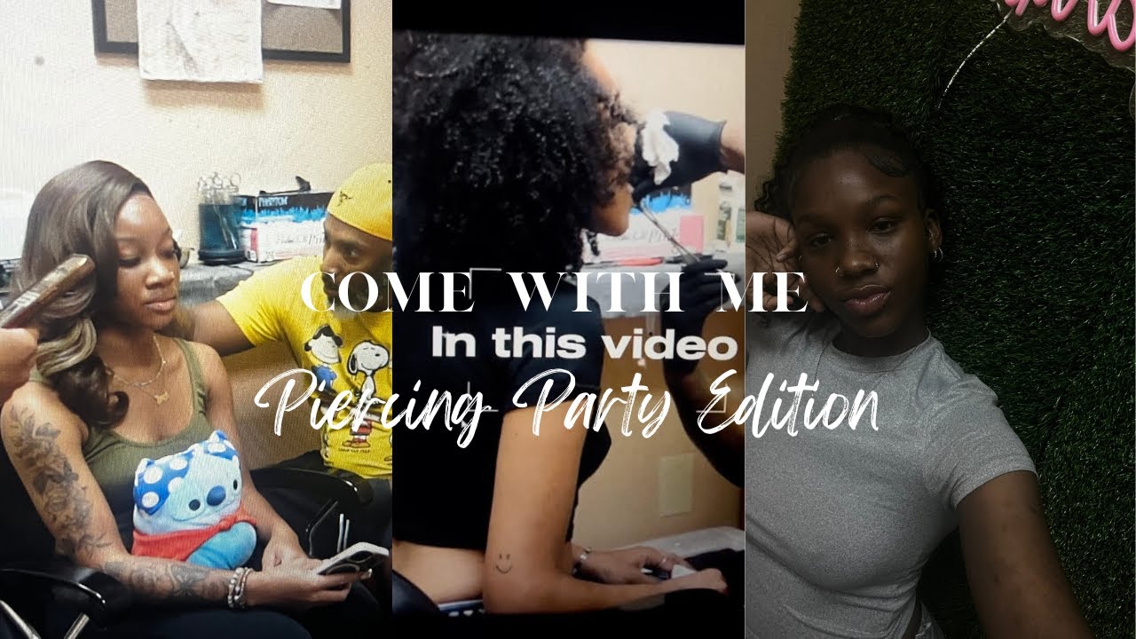 Come With Me: Piercing Party Edition| Nipples| Belly| Snake Eyes| RAW & UNCUT REACTIONS