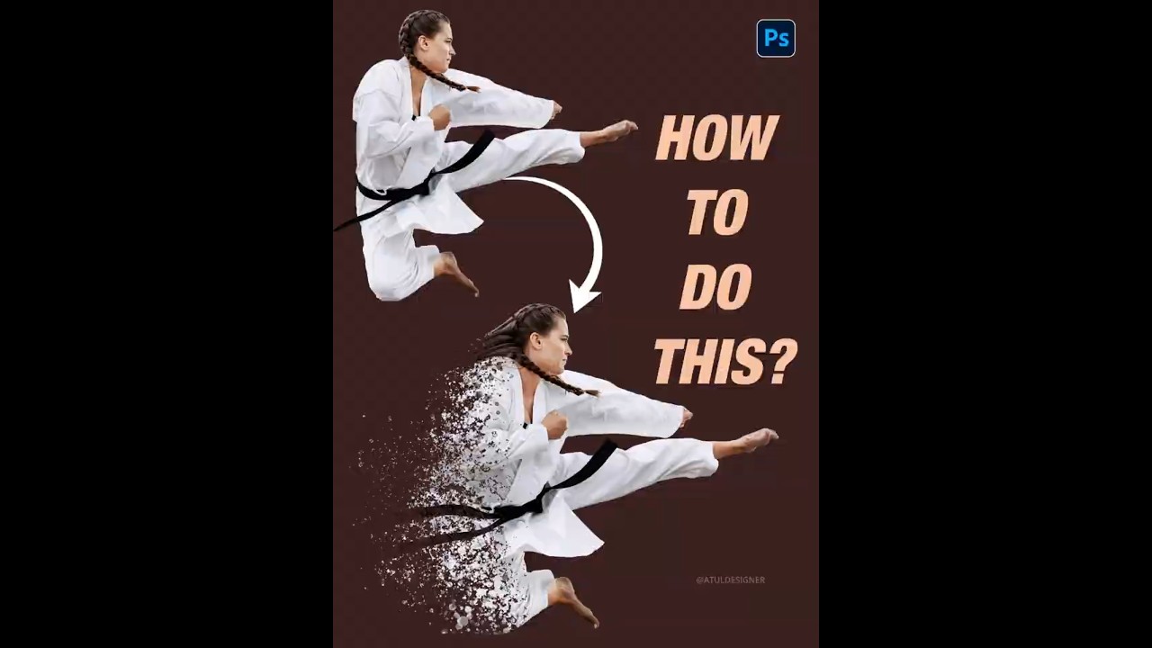 Dispersion Effect   In Photoshop short Tutorial  #photoshop