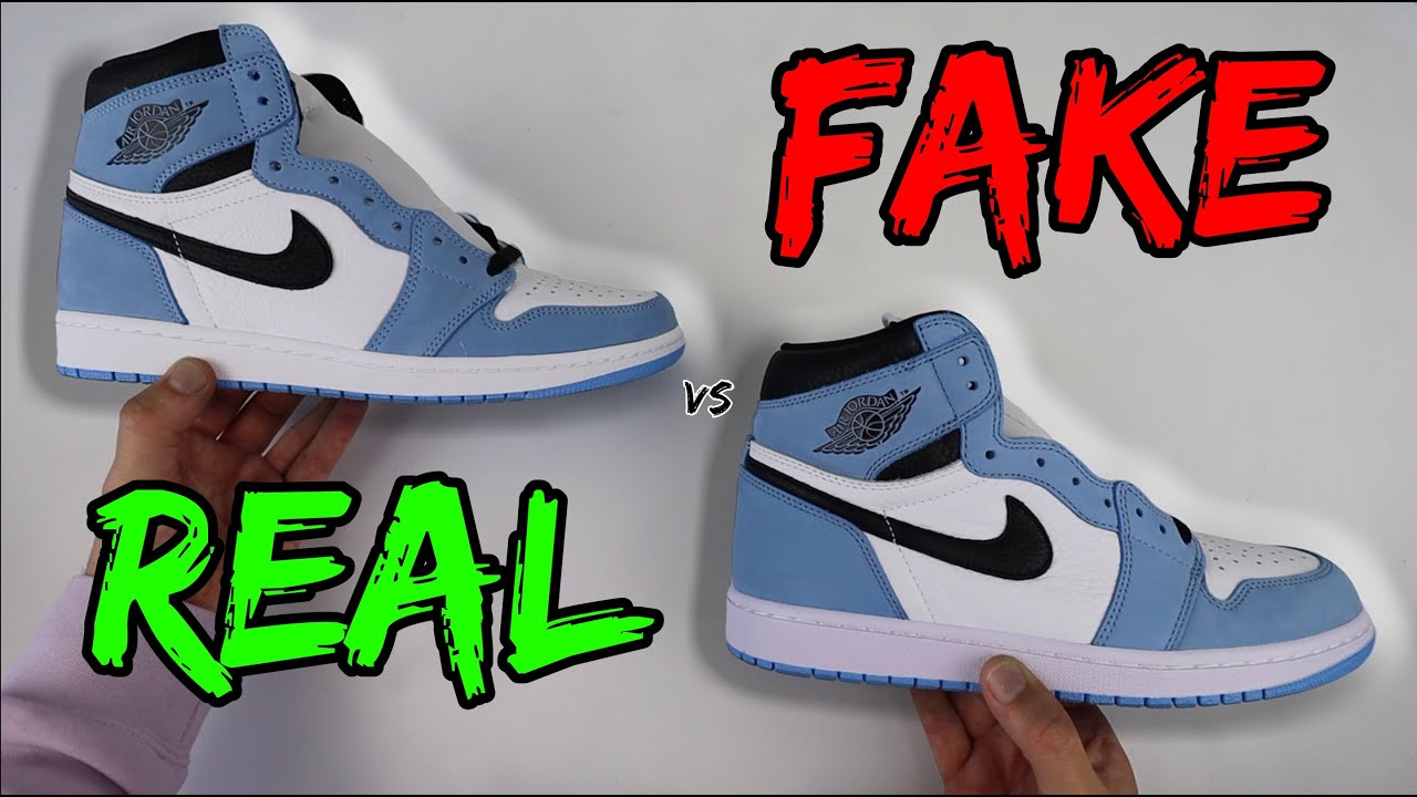 НАСТОЯЩИЕ ИЛИ ПОДДЕЛЬНЫЕ! СРАВНЕНИЕ NIKE AIR JORDAN 1 UNIVERSITY BLUE!