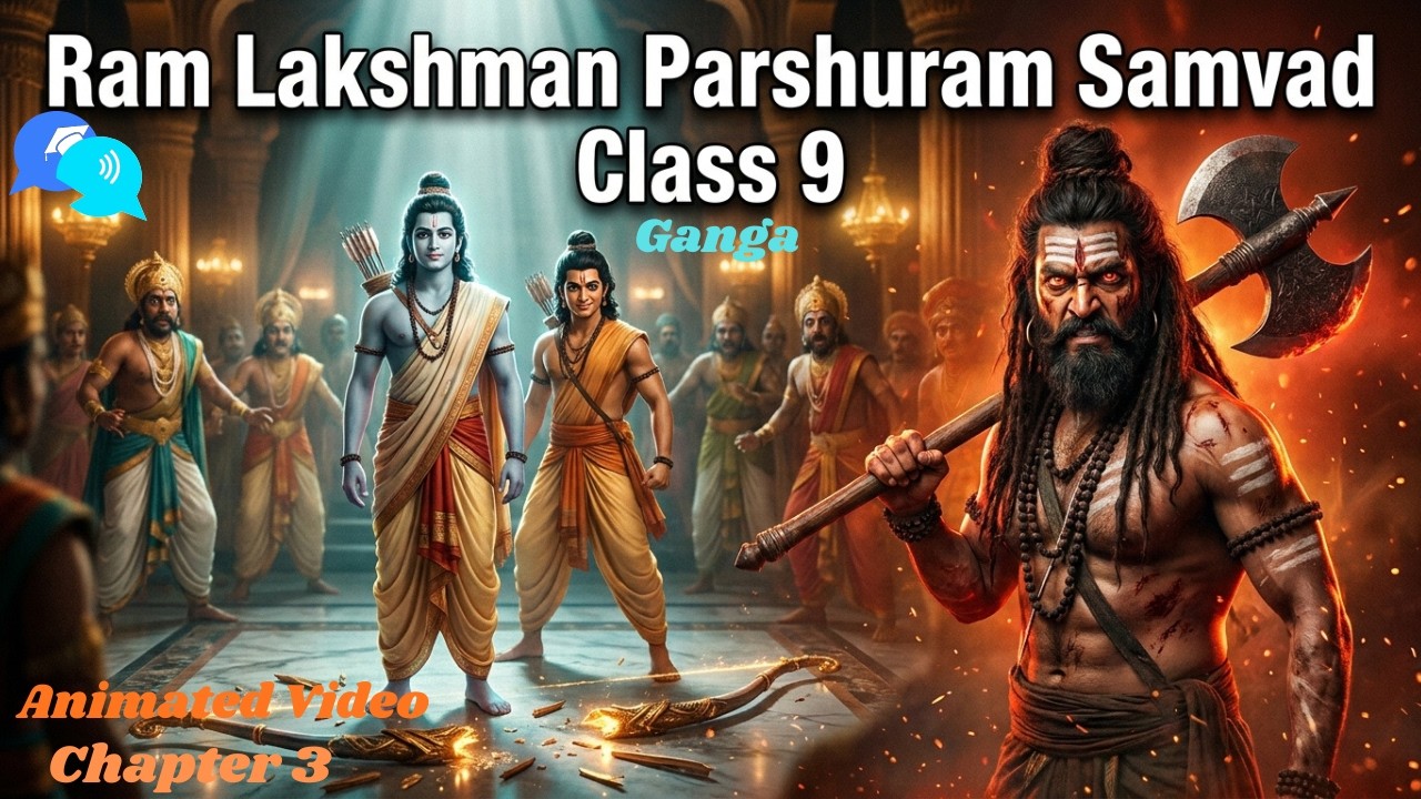 Ram Lakshman Parshuram Samvad Class 9 Ganga | Animated Video | राम लक्ष्मण परशुराम संवाद Hindi Ch-9