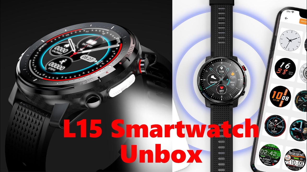 L15 Sport Smart Watch Unbox-Amazfit Santos 3 Copy-Add Clock Face/Super Retina Display/Long standby