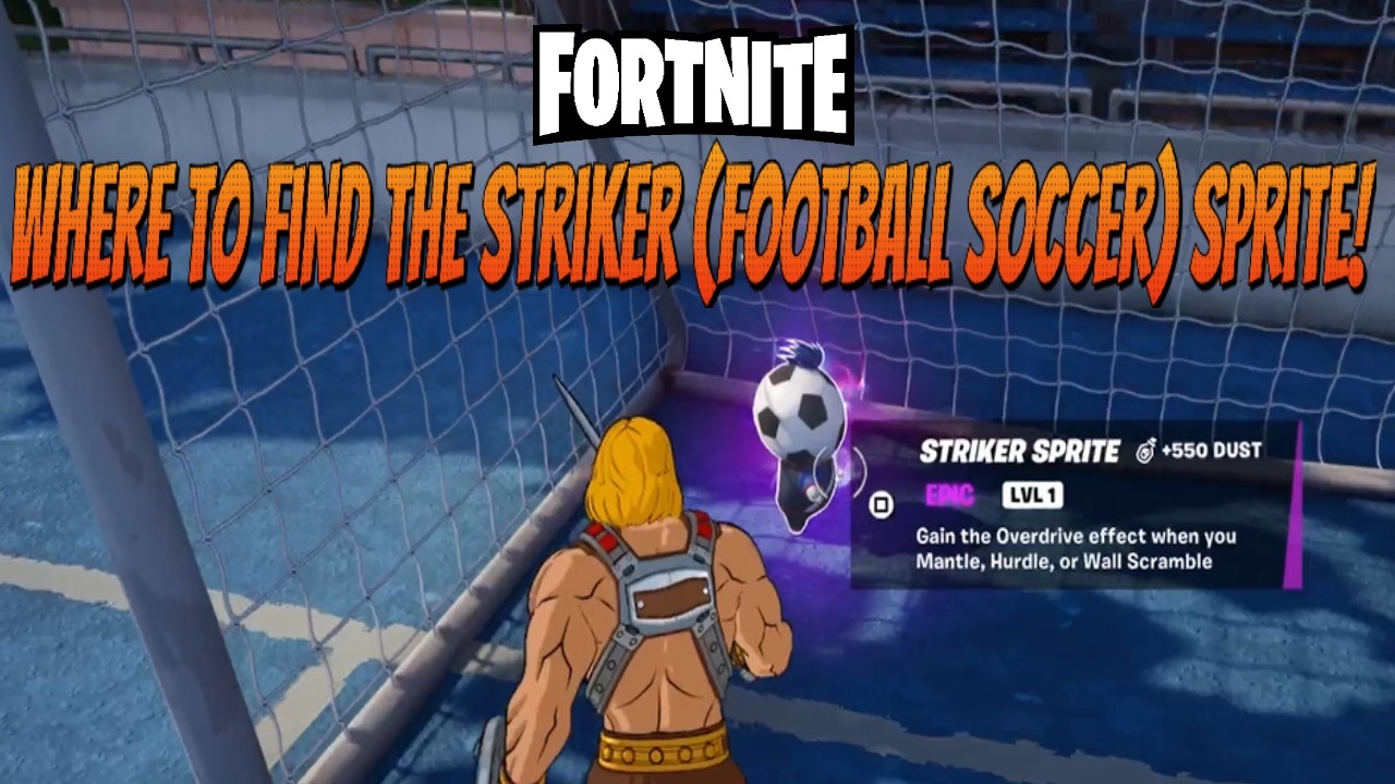 Fortnite Where to Find, How to Claim the Striker Sprite!! (Football Soccer) Also found Fishy Sprite!