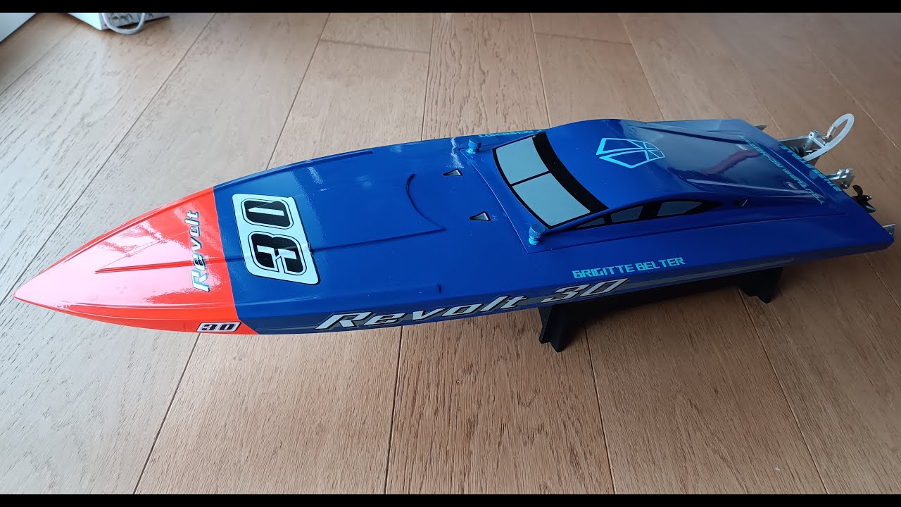 Aquacraft Revolt 30 Rc Mono Boot Neuaufbau mit 3656 2030kv brushless Motor, 6s 150A ESC Race Boat