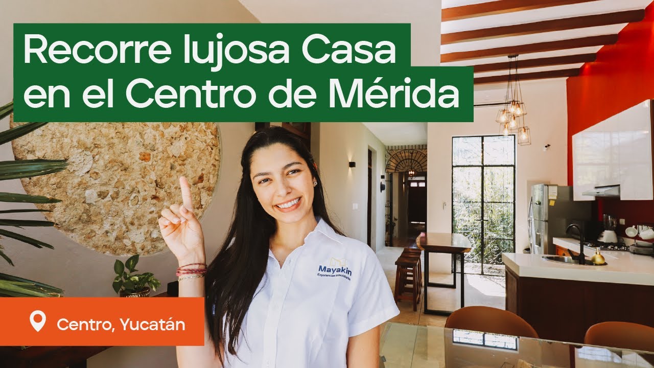 Lujosa casa en venta, ¡EN EL CENTRO DE MÉRIDA! 🌿