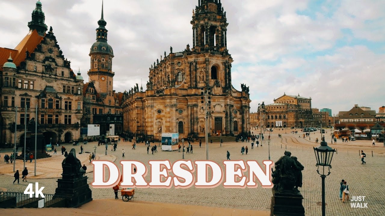 Dresden , Germany 🇩🇪 4k Walking tour |A Guided Walking Tour Adventure