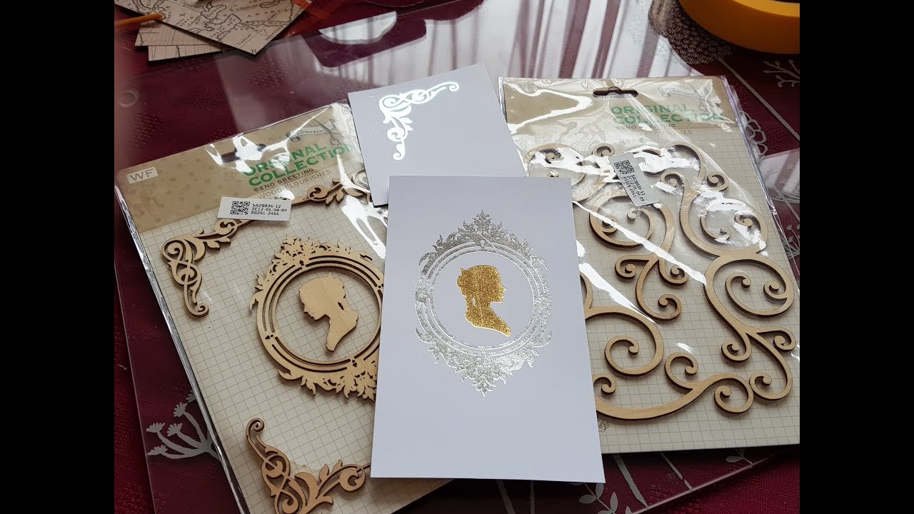 GoPress and Foil  - Using thin wooden embellishment as hot foil stamps