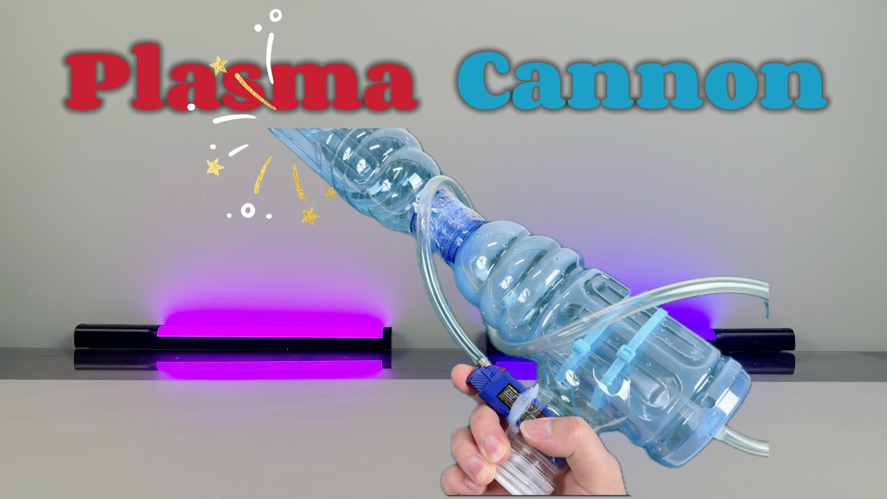 DIY Plasma Cannon Using Bottles & a Lighter | ASMR Build Tutorial