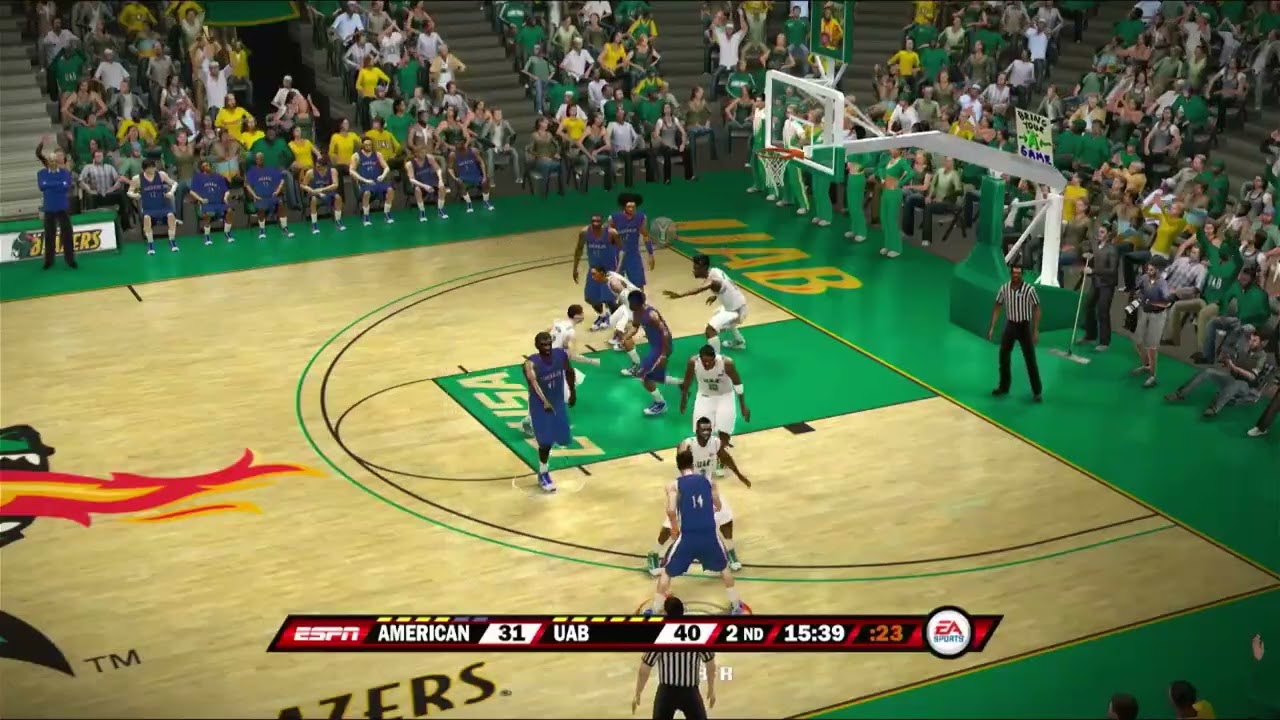 NCAA Basketball 10 Dynasty: American vs UAB | Gameplay Highlights