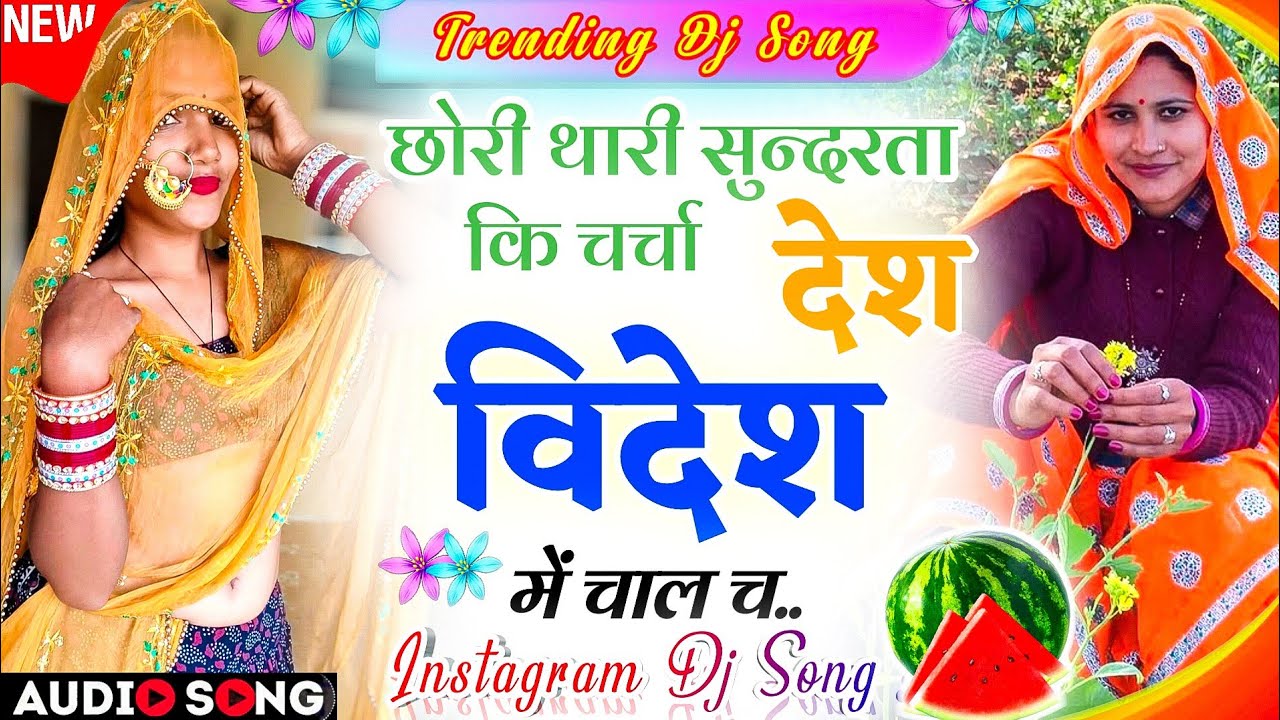 Instagram Dj Song 2026 | इंस्टाग्राम डीजे सोंग- छोरी थारी सुन्दरता कि चर्चा देश-विदेश म चाल Sr Deoli