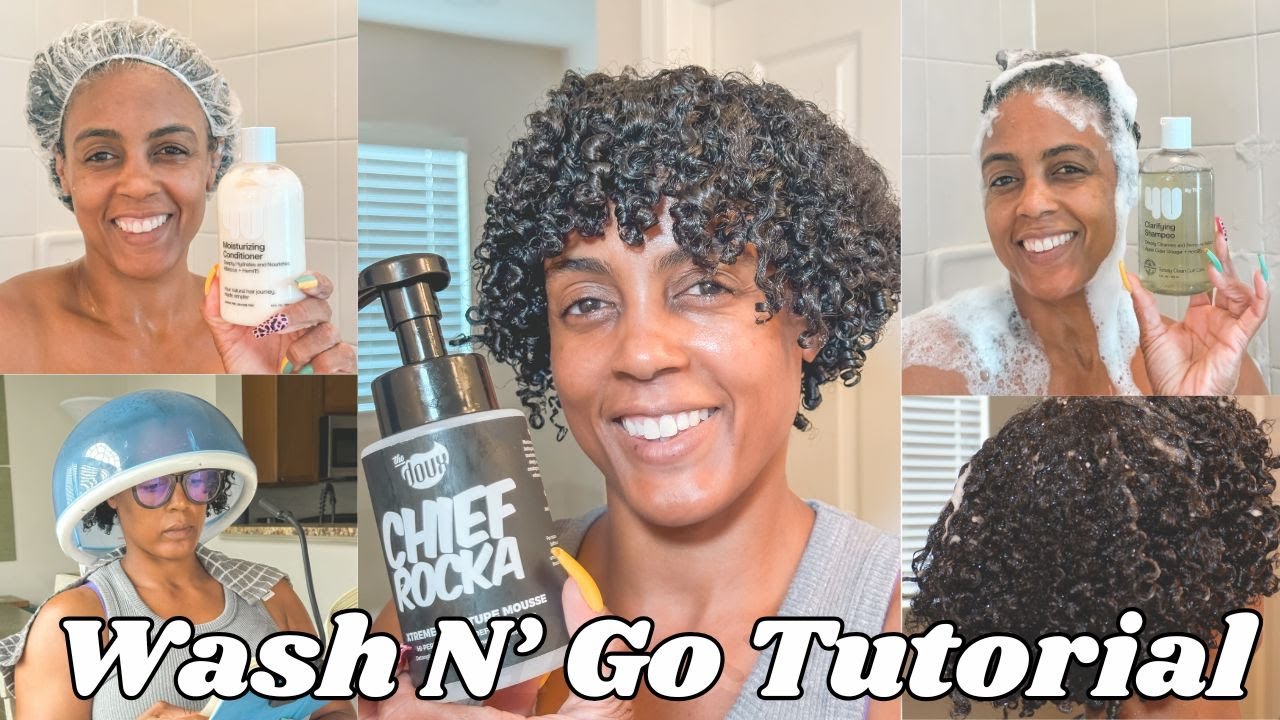 How to Get Defined Curls With a Wash N’ Go on Natural Hair - The Doux Chief Rocka Mousse