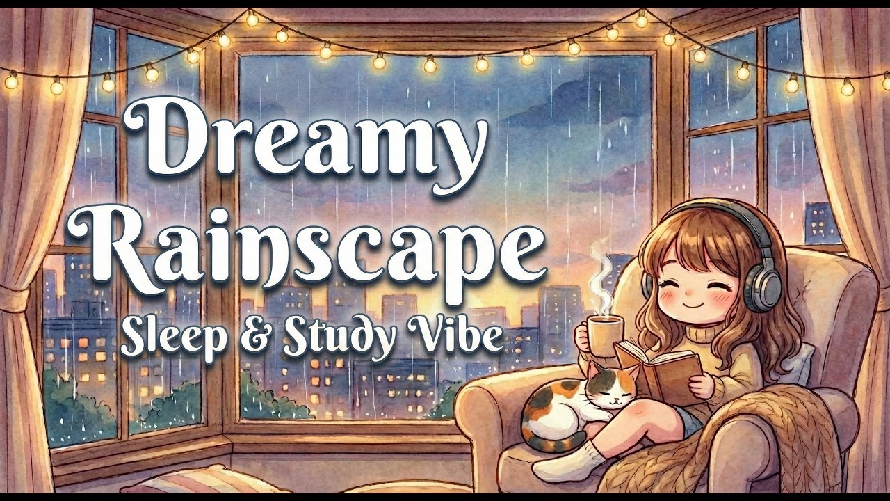 Healing Rain Sounds | Sleep & Study Vibe | Worship Instrumental