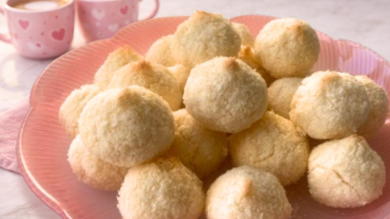 🥥 Всего 3 ингредиента и ни грамма Муки — Нежные Кокосанки с насыщенным Ароматом Кокоса к Чаю 🤍
