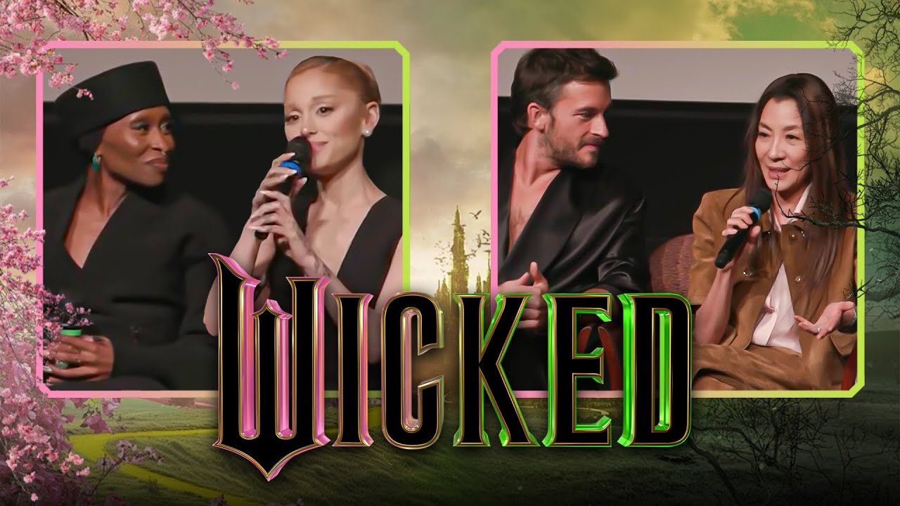 Синтия Эриво и Ариана Гранде WICKED: вопросы и ответы с актерами и съемочной группой (полное инте...