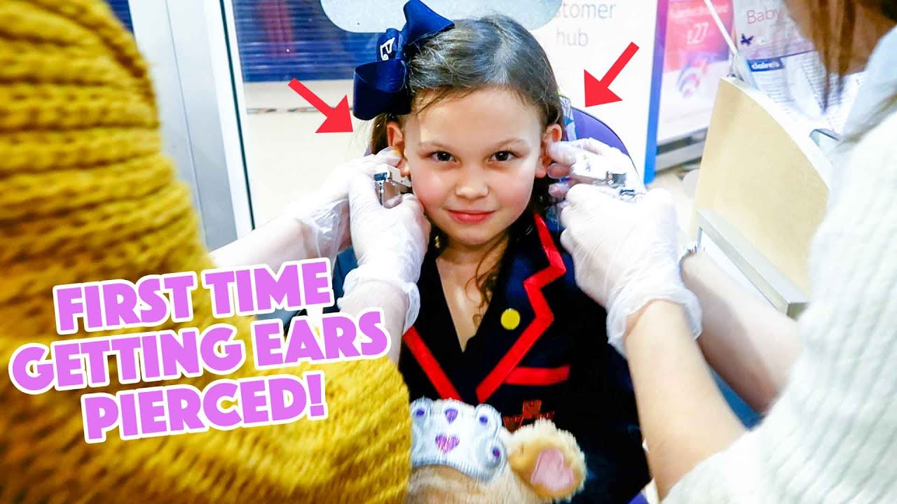 First Time GETTING EARS PIERCED!