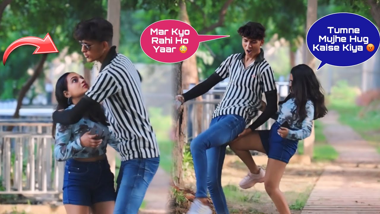 Hugging Prank On Stranger Cute Girl 😍 || Gone Wrong 😳 || Squad Sachin Short ||