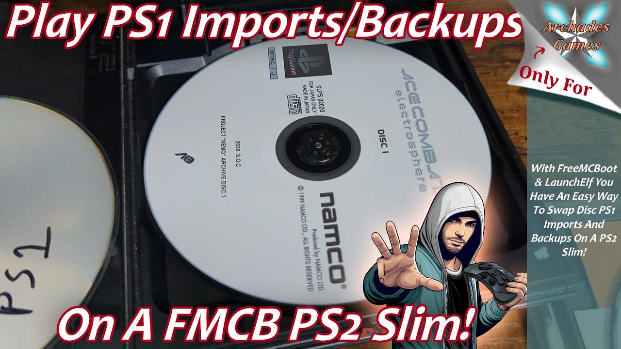 Легко воспроизводите импортированные и резервные копии PS1 на PS2 Slim с помощью FreeMCBoot!