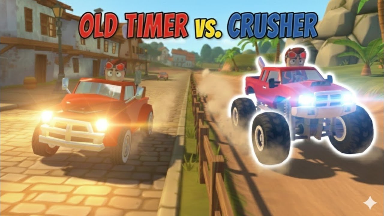 Old Timer vs Crusher Beach Buggy Racing 2 || bbr2 #bbr2 #beachbuggyracing2 