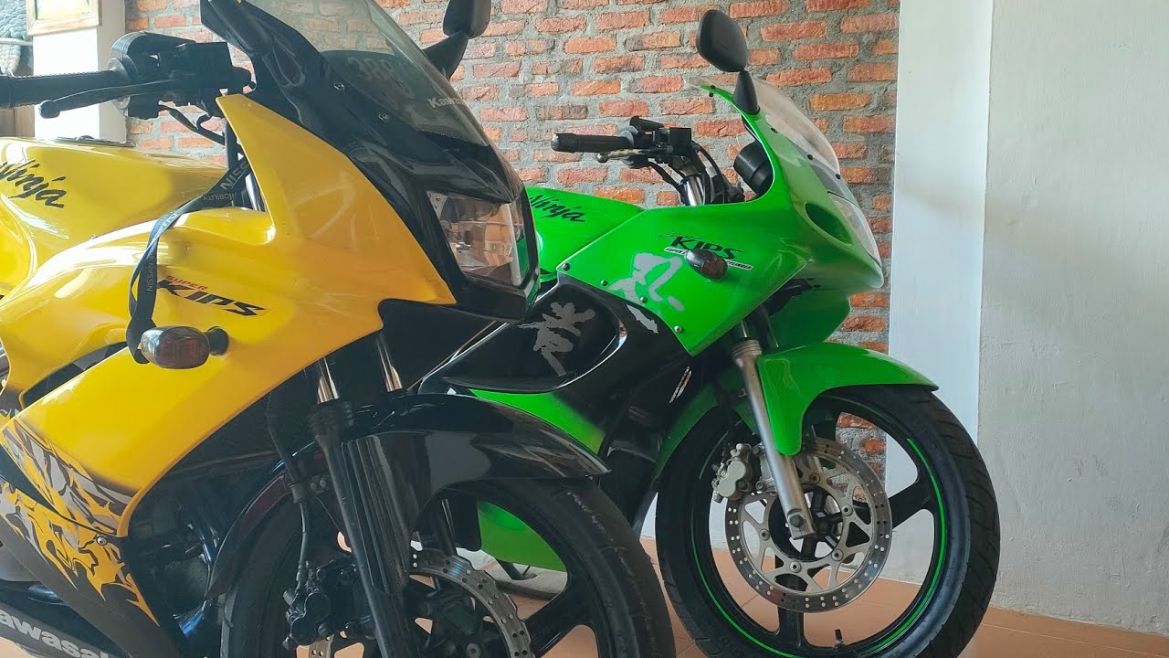 Kawasaki Ninja RR OLD SE Gen 4 Dan RR New Asli Kuning Ban Asli Dealer 