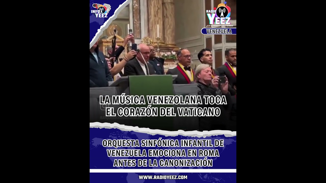 Orquesta Sinfónica Infantil de Venezuela emociona en Roma antes de la canonización